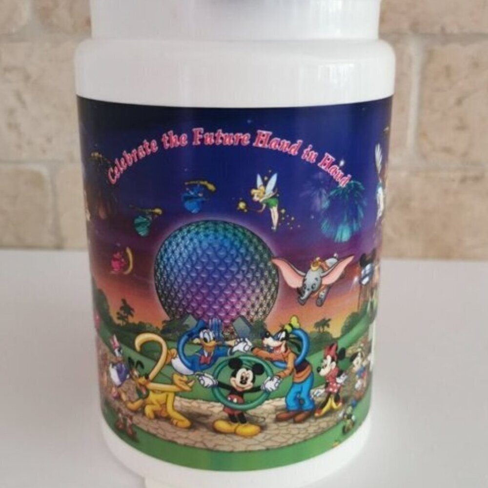 Walt Disney World Travel Mug Refill Celebrate The Future Hand In Hand